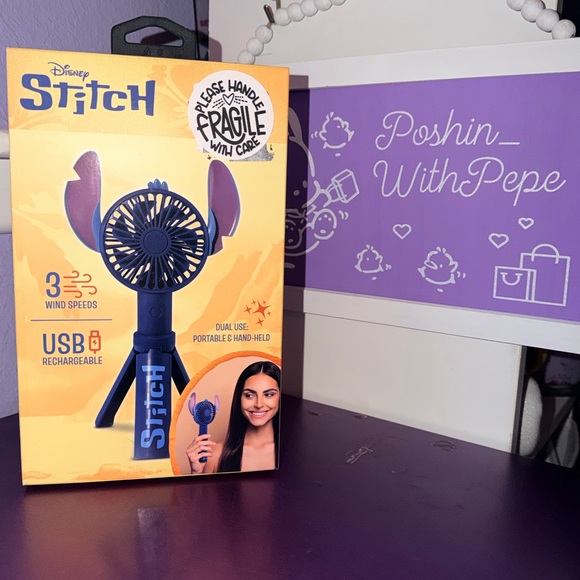 Disney Other - 💙NIB Disney Stitch USB Rechargeable Fan